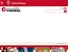 Tablet Screenshot of portalegiovani.comune.fi.it