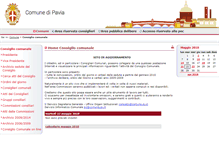 Tablet Screenshot of consigliocomunale.comune.pv.it